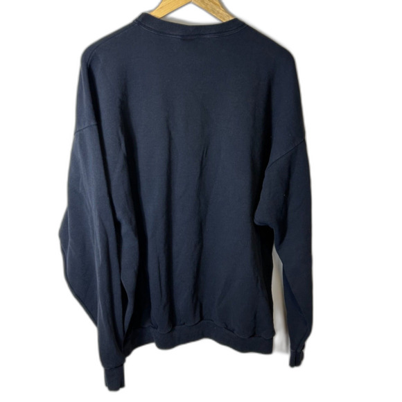 Vintage Santee Womens Black Red Painted Cardinal Winter Christmas Sweatshirt XXL - Picture 8 of 11